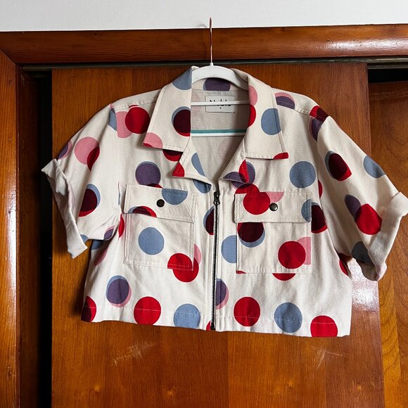 Shop Noble Utility Shirt in Polka Dot, Medium - Picture 3 of 4